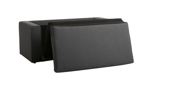 Dvivietė sofa SKILLEBEKK, tamsiai pilkas audinys