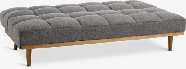 Trivietė sofa NEJEDE, šviesiai pilkos spalvos audinys