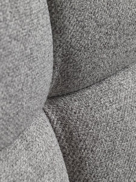 Trivietė sofa NEJEDE, šviesiai pilkos spalvos audinys