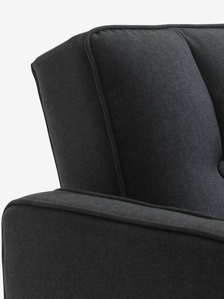 Dvivietė sofa TIVEDEN, tamsiai pilka audinio apdaila