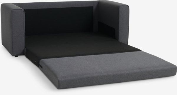 Dvivietė sofa SKILLEBEKK, tamsiai pilkas audinys