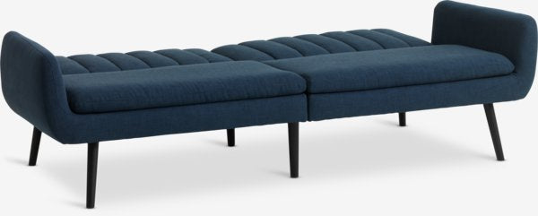 Trivietė sofa HARNDRUP, tamsiai mėlynos spalvos audinys
