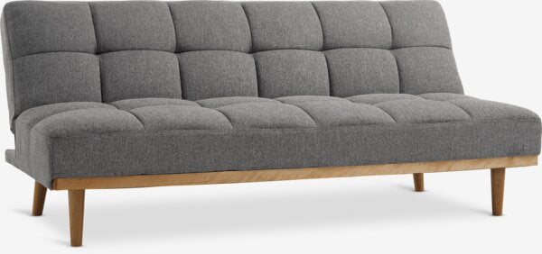 Trivietė sofa NEJEDE, šviesiai pilkos spalvos audinys