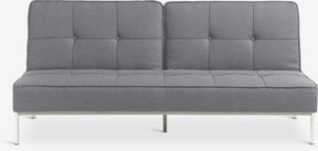 Trivietė sofa OREVAD, tamsiai pilkos spalvos audinys