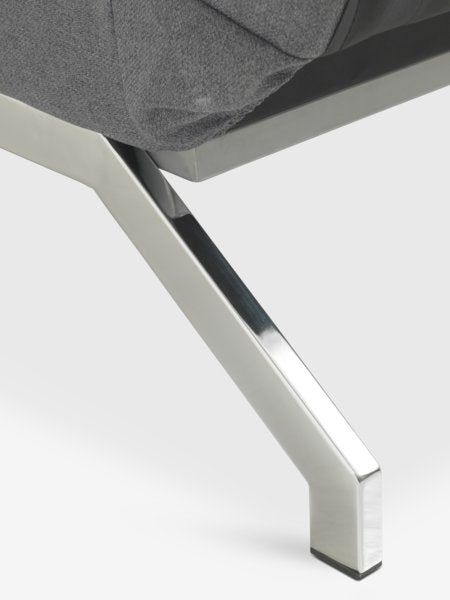 Trivietė sofa OREVAD, tamsiai pilkos spalvos audinys