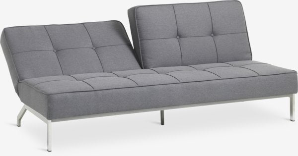 Trivietė sofa OREVAD, tamsiai pilkos spalvos audinys