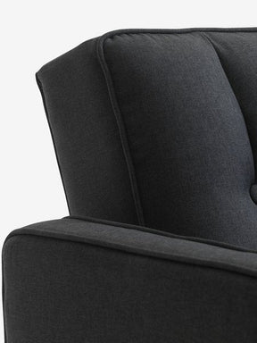 Dvivietė sofa TIVEDEN, tamsiai pilka audinio apdaila