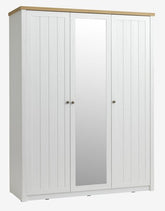 Spintelė MARKSKEL 162x210 balta/ąžuolo spalvos