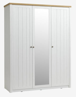Spintelė MARKSKEL 162x210 balta/ąžuolo spalvos
