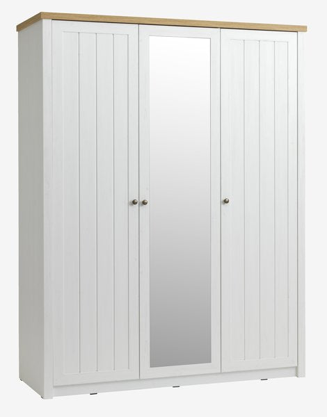 Spintelė MARKSKEL 162x210 balta/ąžuolo spalvos