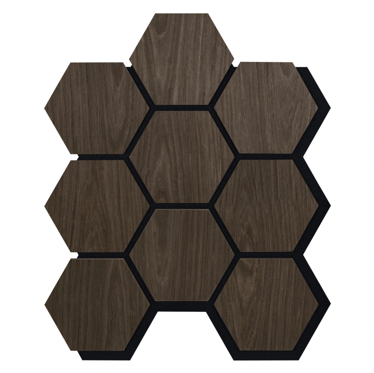 Akustinė plokštė su medžio fanera – Hexagonas – 79,8 × 66 cm