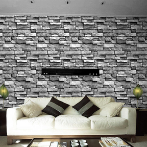 Lipni tapetė – 3D akmens imitacija, 45 cm x 10 m