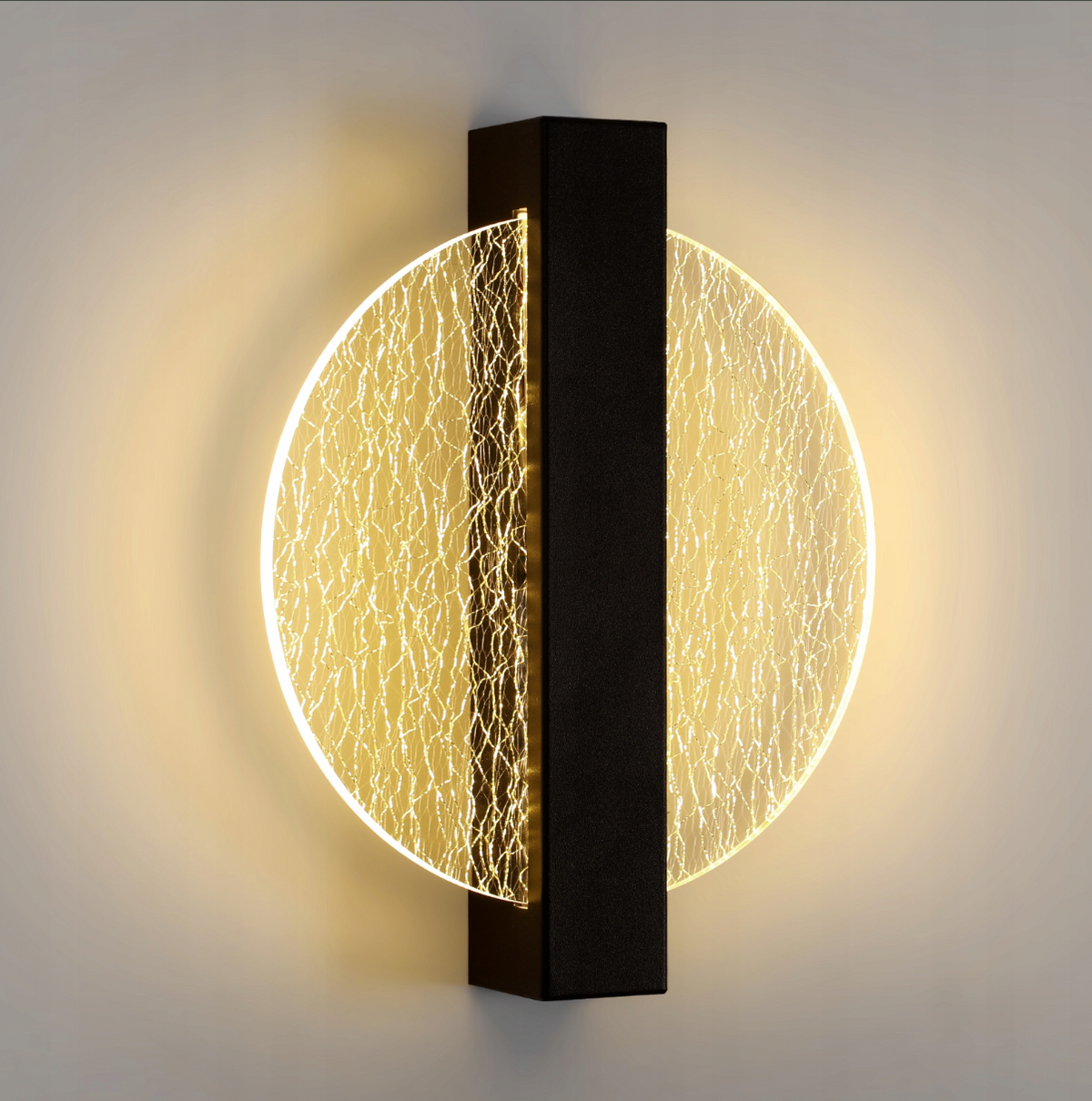 Modernus juodas LED sieninis šviestuvas 12W