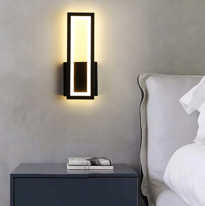 Moderna juoda LED lempa 16W
