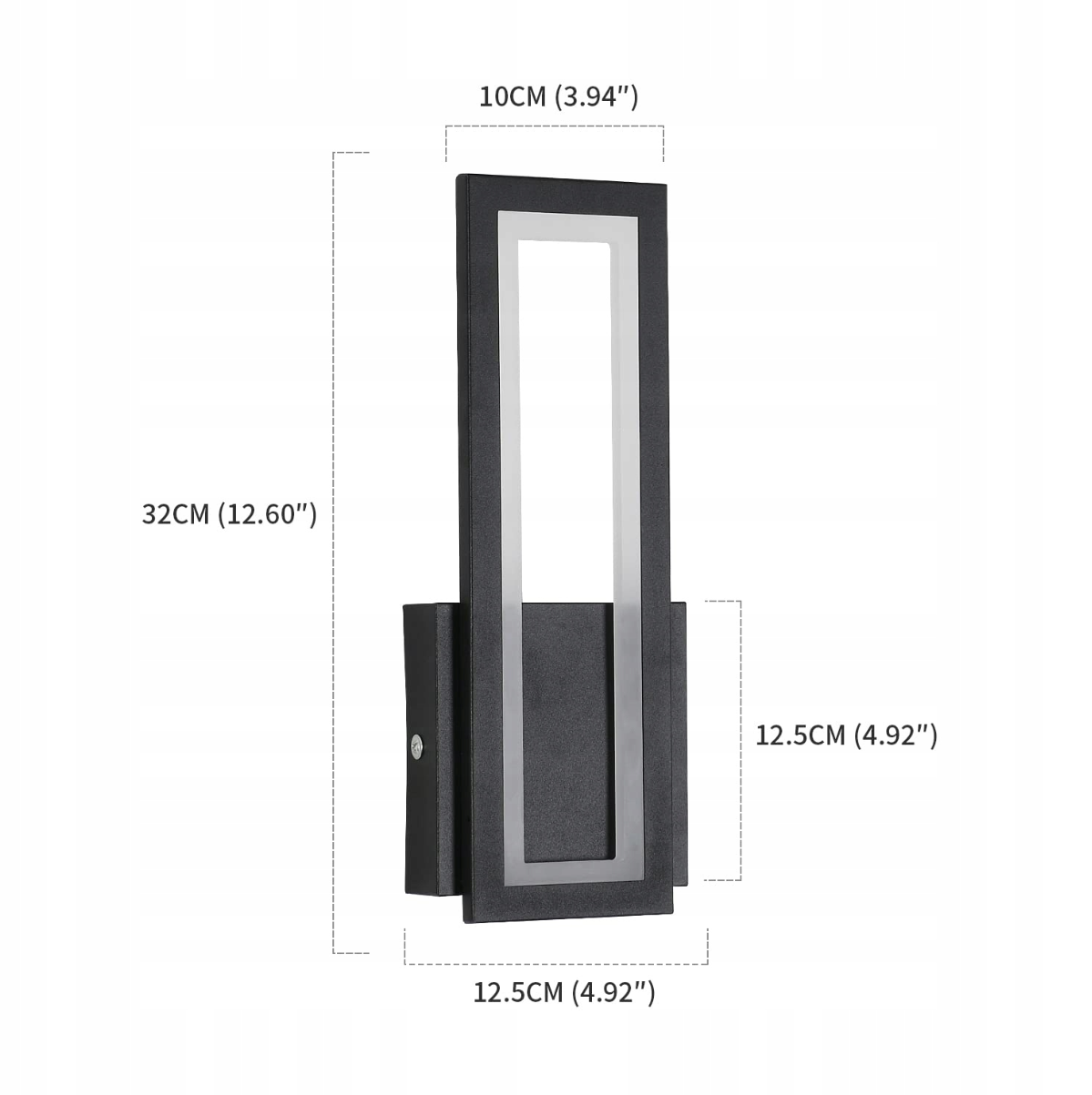 Moderna juoda LED lempa 16W