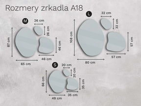 Organinis LED veidrodis su apšvietimu „A18“